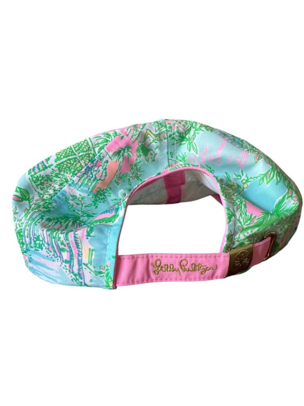 Lilly Pulitzer Run Around Baseball Hat Cap - Lilly Loves Palm Beach Print - OS - Picture 8 of 10